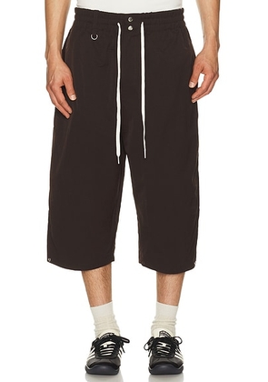 Adidas by Wales Bonner x Y-3 Rip Shorts in Aurora Coffee - Chocolate. Size XL/1X (also in L, M, S, XS, XXL/2X).