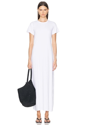 LESET Margo Maxi Dress in White - White. Size S (also in XS, M).