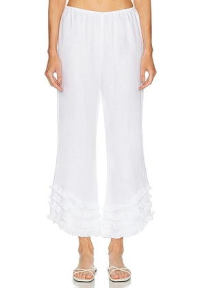 Posse Florence Pant in Ivory - Ivory. Size M (also in XS, L).