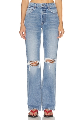 GRLFRND Melanie High Rise Boot in Doheny Dr - Blue. Size 26 (also in 23, 24, 25, 27, 28).