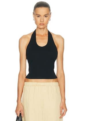 Matteau Halter Tie Tank Top in Black - Black. Size 3 (also in 1, 2, 4).