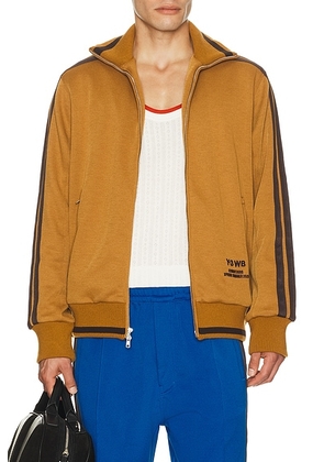 Adidas by Wales Bonner x Y-3 Track Top in Bronze Strata - Brown. Size L (also in XS, S, M, XL/1X, XXL/2X).