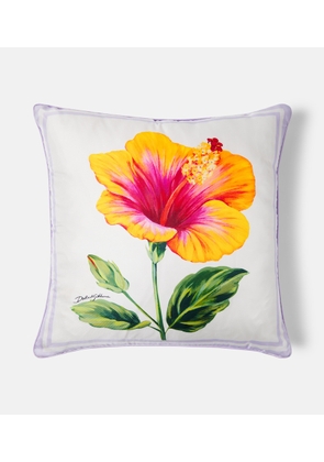 Dolce&Gabbana Casa Floral cotton canvas cushion