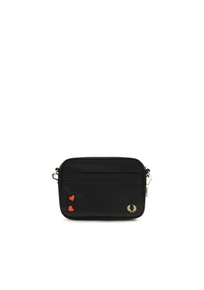 Fred Perry Black Nylon Shoulder Bag