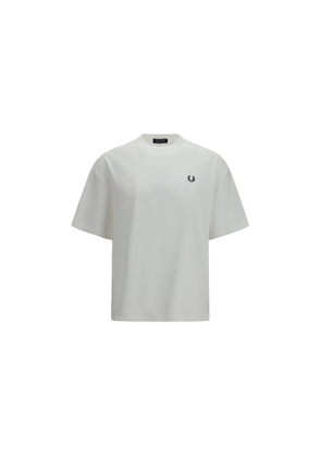 Fred Perry White Cotton T-Shirt - L