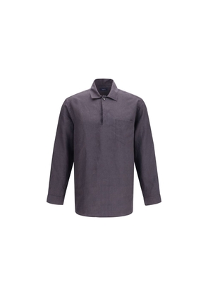 Deperlu Gray Linen Shirt - M