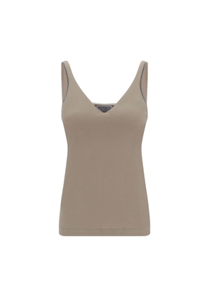 Brunello Cucinelli Beige Cotton T-Shirt - M