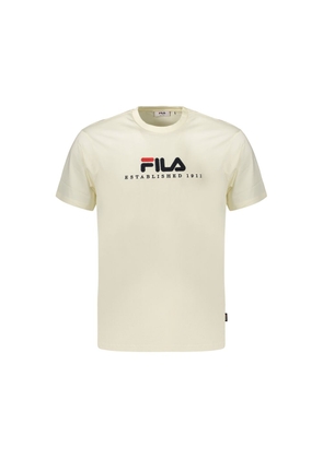 Fila Beige Cotton Men's T-Shirt - S