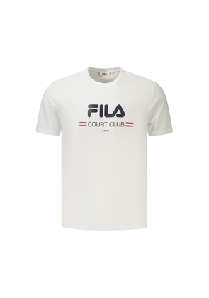Fila White Cotton Mens T-Shirt - S
