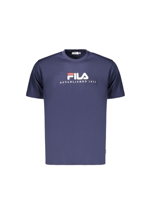 Fila Blue Cotton Men's T-Shirt - S