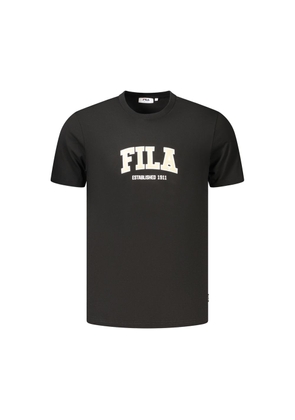 Fila Black Cotton Men's T-Shirt - S