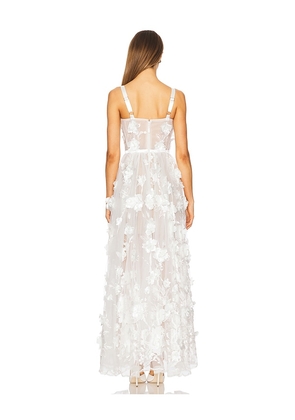 Bronx and Banco Anastasia Maxi Dress in White. Size L. Also in XS, S, M.