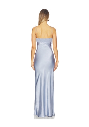 Anna October Tulip Maxi Dress in Blue. Size S. Also in M, L.