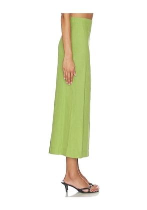 ALIGNE Mia Linen Mix Skirt in Green. Size 4. Also in 2, 6, 8, 10.