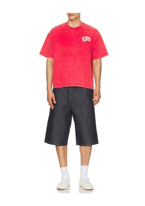 Billionaire Boys Club Faded Curve Tee in Red. Size S. Also in L, M, XL/1X.