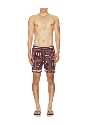 Agua Bendita Joe Trunks in Brown. Size 30. Also in 32, 34, 38.