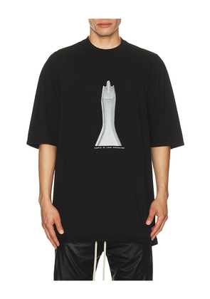 DRKSHDW by Rick Owens Sister Graphic Jumbo Short Sleeve T in Black. Size M. Also in S, L, XL/1X.