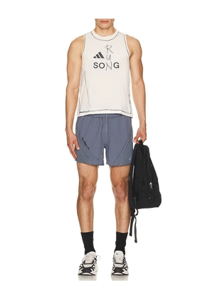 adidas by Song for the Mute Running Shorts in Slate. Size XS. Also in S, M, XXL/2X.