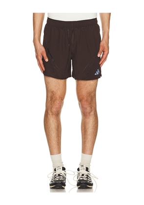 adidas by Song for the Mute Running Shorts in Brown. Size XS. Also in S, M, L, XL/1X.