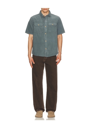 Iron & Resin Herman Shirt in Blue. Size S. Also in L, M, XL/1X.