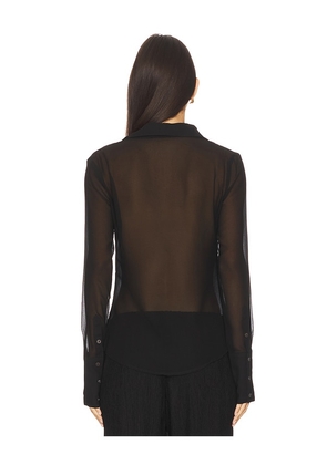 Nakedvice The Magda Shirt in Black. Size M. Also in XXS, XXL.