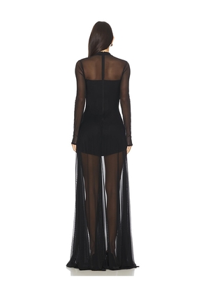 OW Collection Kya Maxi Dress in Black. Size S. Also in XS.