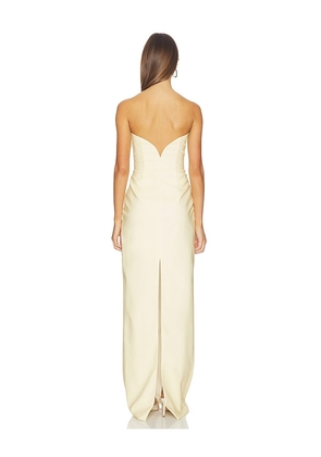 Katie May Ursula Gown in Lemon. Size S. Also in XS, M, L, XL.
