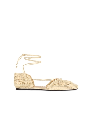 Odissi Lima Flat in Beige. Size 37. Also in 36, 38, 39, 40, 41.