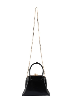 olga berg Leandra Top Handle Bag in Black.