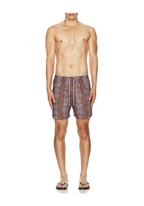 OAS Itaca Swim Shorts in Brown. Size S. Also in M, L, XL/1X.