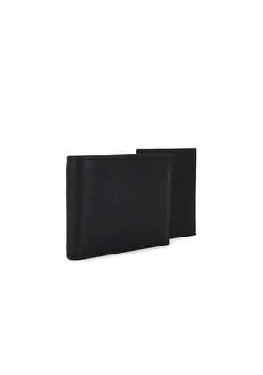 Polo Ralph Lauren Pebbled Leather Passcase Wallet in Black.