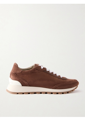 Brunello Cucinelli - Suede Bead-embellished Sneakers - Brown - IT36,IT36.5,IT37,IT37.5,IT38,IT38.5,IT39,IT39.5,IT40,IT40.5,IT41