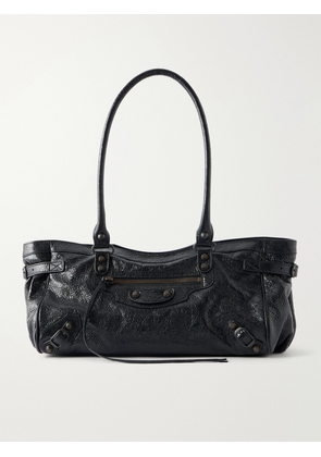 Balenciaga - Le City East-west Leather Shoulder Bag - Black - One size