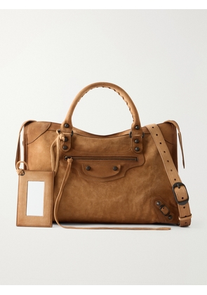 Balenciaga - Le City Medium Suede Shoulder Bag - Brown - One size