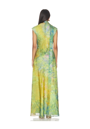 Yellow The Label Irises Monet Maxi Dress in Yellow,Green. Size S. Also in XS.