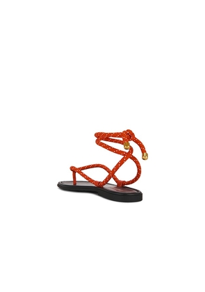 Veronica Beard Carmina Cord Sandal in Red. Size 5. Also in 6, 7, 8, 9, 10.