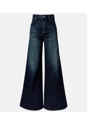 Alaia Faded wide-leg jeans