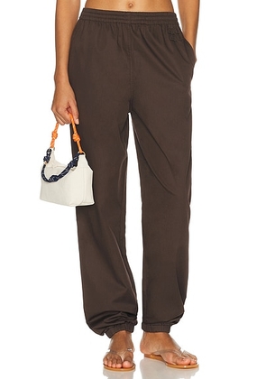 Miu Miu Track Pant in Cacao & Kaki - Brown. Size 38 (also in ).