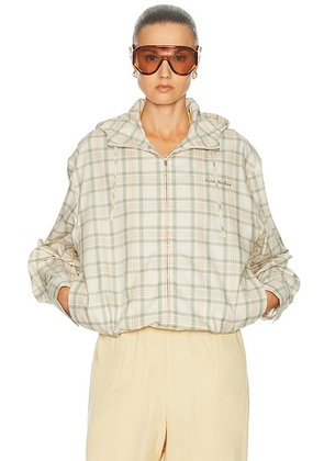 Acne Studios Ofass Summery Check Jacket in Green & Orange - Beige. Size 38 (also in ).