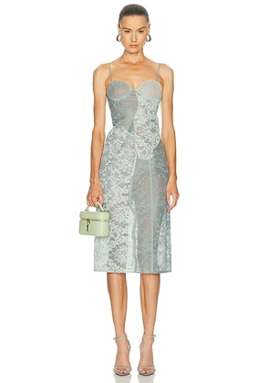 Acne Studios Daytona Romantic Flower Lace Dress in Blue - Blue. Size 40 (also in ).