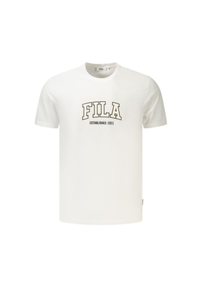 Fila White Cotton Men's T-Shirt - S