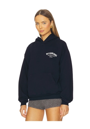 Diamond Cross Ranch Wyoming Classic Hoodie in Blue. Size M. Also in XL/1X.