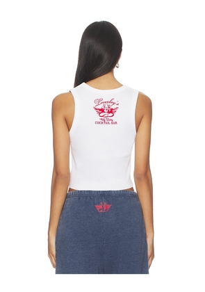 Boys Lie X Loverboy Flirty Shirley Randy Tank Top in White. Size XL/XXL. Also in XS/S.