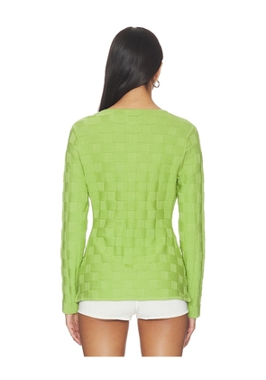 ALIGNE Olsen Knitted Shirt in Green. Size 0. Also in 2, 6, 8.