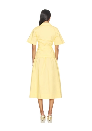 ALIGNE Pearl Belted Dress in Yellow. Size 2. Also in 6.