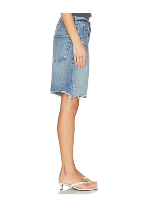 AGOLDE Indra Short Hip Slung Baggy in Blue. Size 23. Also in 25, 26, 27, 28, 29.