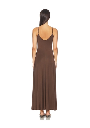 Belle Anna Rumi Slip Dress in Chocolate. Size L. Also in M, S, XL, XS.