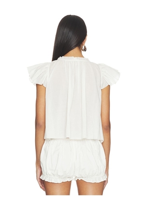 For Love & Lemons Megan Top in White. Size L. Also in S, XS, M, XL.