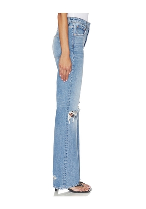 GRLFRND Melanie High Rise Boot in Blue. Size 23. Also in 25, 27.