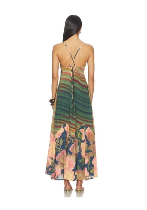 Free People Painted Sands Maxi Dress in Blue,Green. Size M. Also in XS, S.